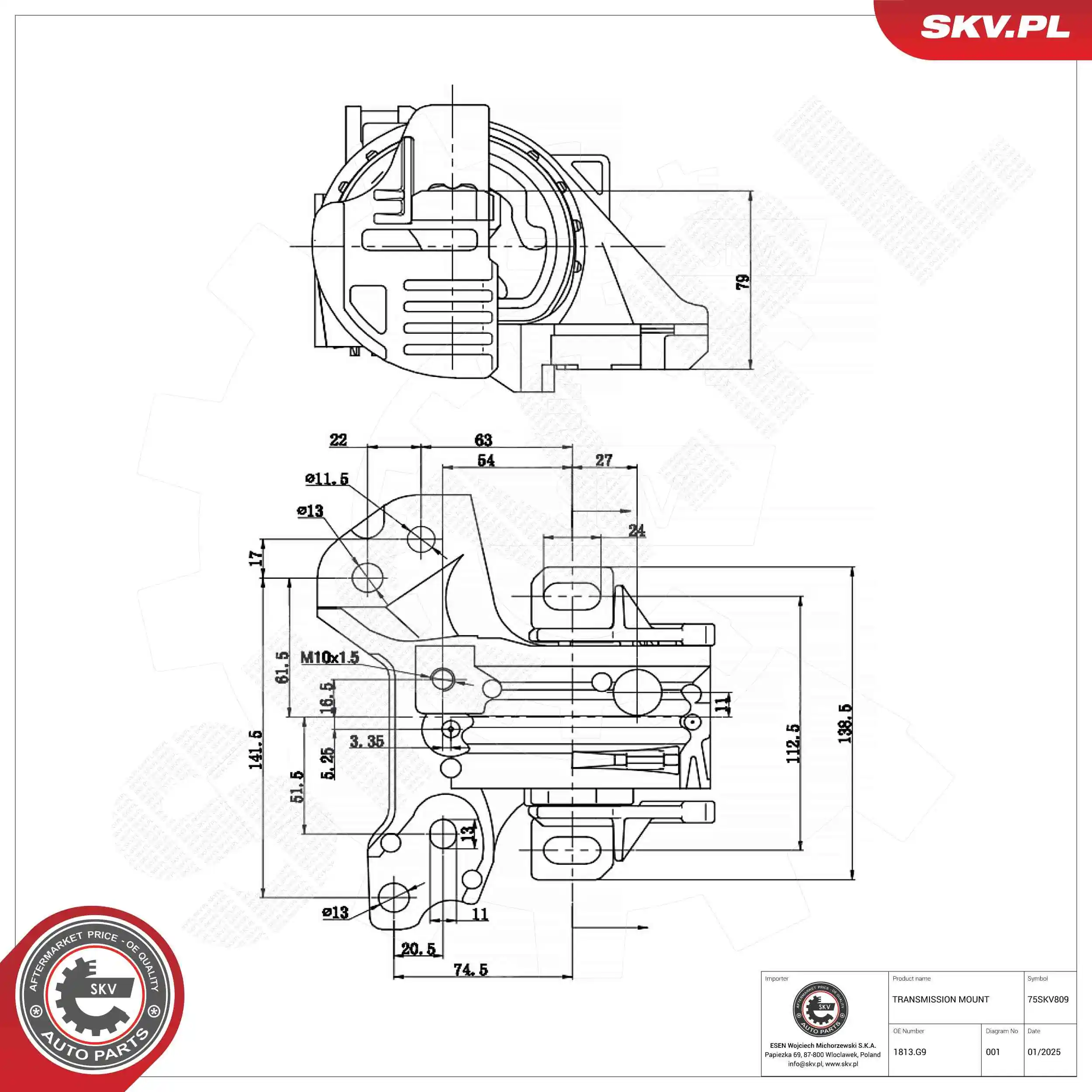 Mounting, automatic transmission